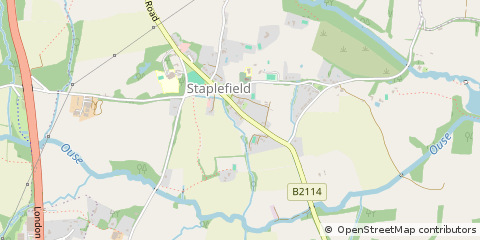 Map of Haywards Heath, Hertfordshire