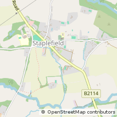 Map of Haywards Heath, Hertfordshire