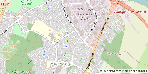 Map of Colchester