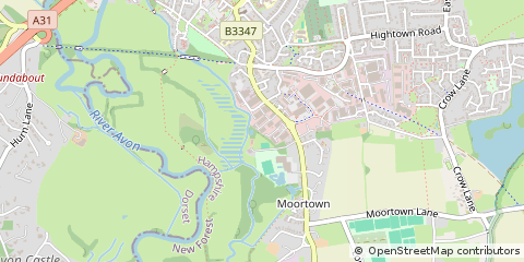 Map of Ringwood, Hampshire