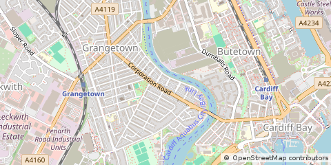 Map of Cardiff