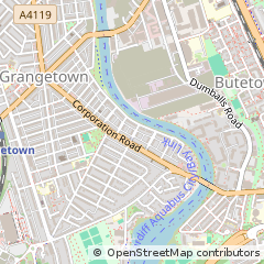 Map of Cardiff
