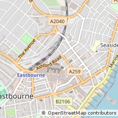 Map of Eastbourne