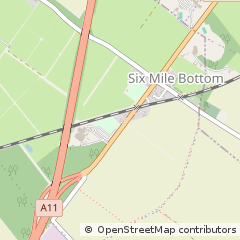 Map of SIX Mile Bottom, Cambridgeshire