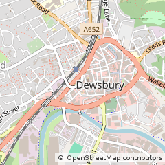 Map of Dewsbury, West Yorkshire