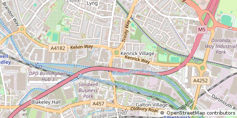 Map of West Bromwich, West Midlands