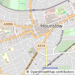 Map of Hounslow, Middlesex