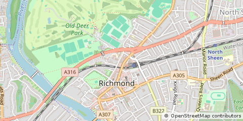 Map of Richmond, Greater London