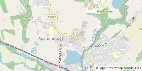 Map of Wigan, Lancashire