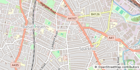 Map of Birmingham, West Midlands