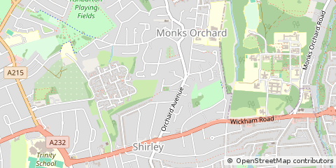 Map of Croydon