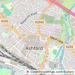 Map of Ashford, Kent