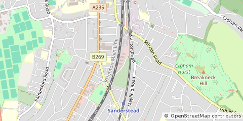 Map of South Croydon