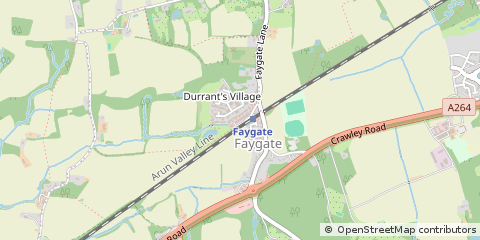 Map of Horsham, West Sussex