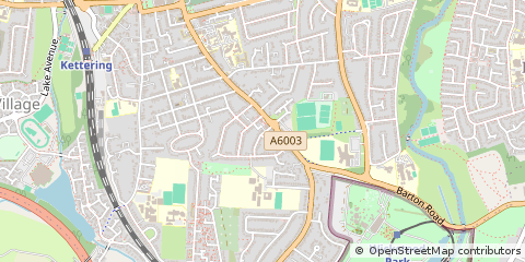 Map of Kettering, Northants