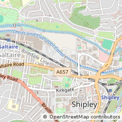 Map of Shipley, West Yorkshire