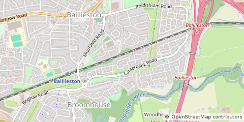 Map of Glasgow, Lanarkshire