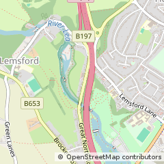 Map of Welwyn Garden City, Hertfordshire