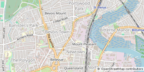 Map of Southampton, Hampshire