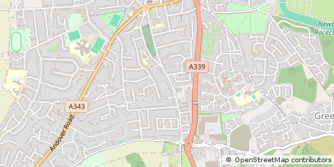 Map of Newbury, Berkshire