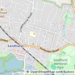 Map of Sandhurst, Berkshire