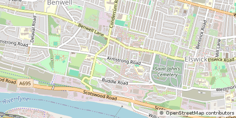 Map of Newcastle Upon Tyne
