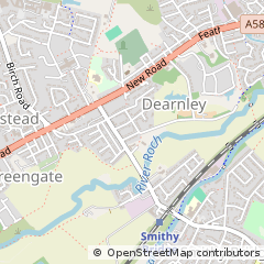 Map of Littleborough, Lancashire