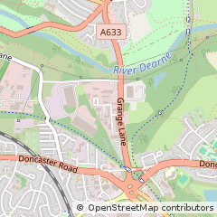 Map of Barnsley, South Yorkshire