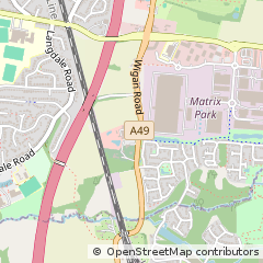 Map of Leyland, Lancashire