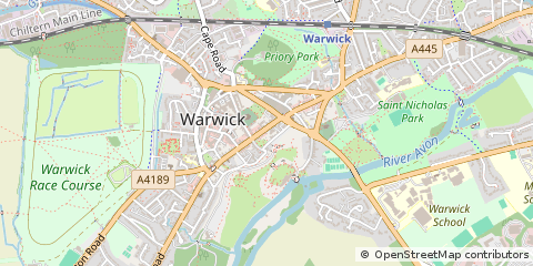 Map of Warwick
