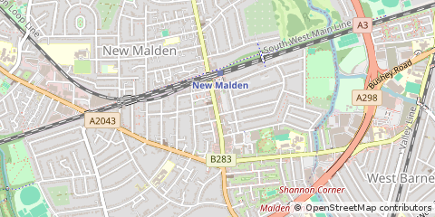 Map of NEW Malden