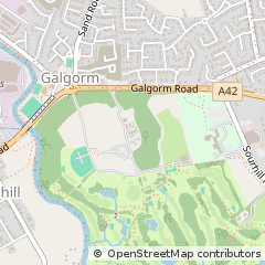 Map of Ballymena, Antrim