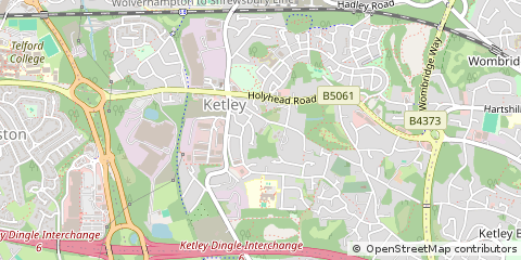 Map of Telford, Shropshire