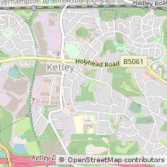 Map of Telford, Shropshire
