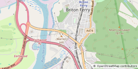 Map of Port Talbot