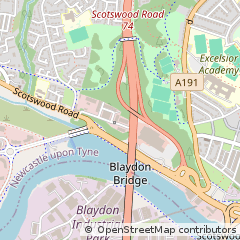 Map of Newcastle Upon Tyne, Tyne And Wear