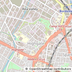 Map of Birmingham, West Midlands