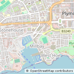 Map of Plymouth, Devon