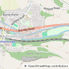 Map of Hebden Bridge, West Yorkshire