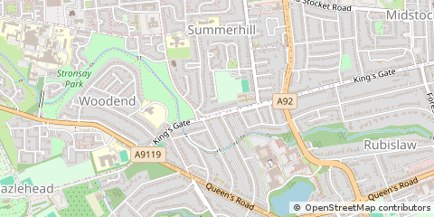 Map of Aberdeen