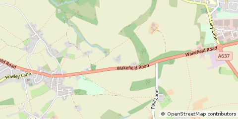 Map of Huddersfield, West Yorkshire