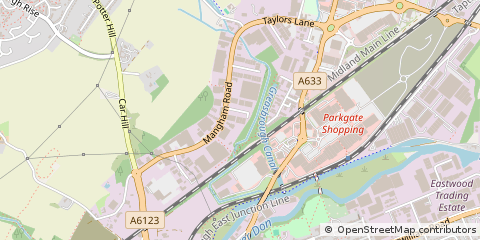Map of Rotherham