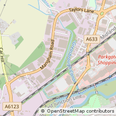 Map of Rotherham