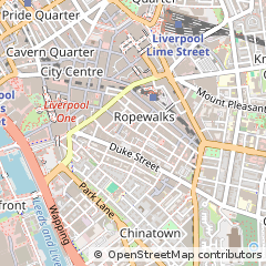 Map of Liverpool, Merseyside