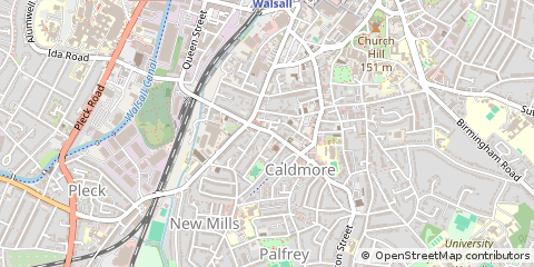 Map of West Midlands