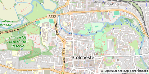 Map of Colchester, Essex