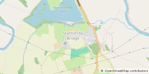 Map of Derby, Warwickshire