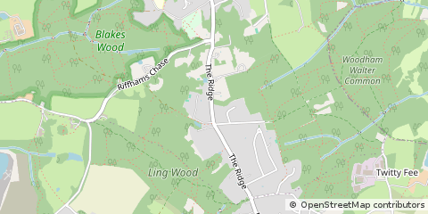 Map of Chelmsford, Essex