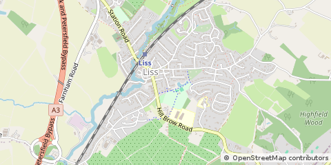 Map of Liss, Hants
