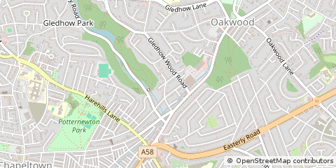 Map of Leeds